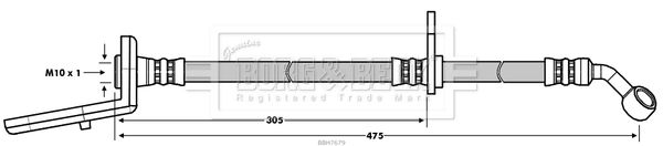 BORG & BECK Pidurivoolik BBH7679